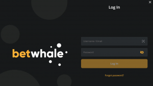 How to log in to BetWhale online casino